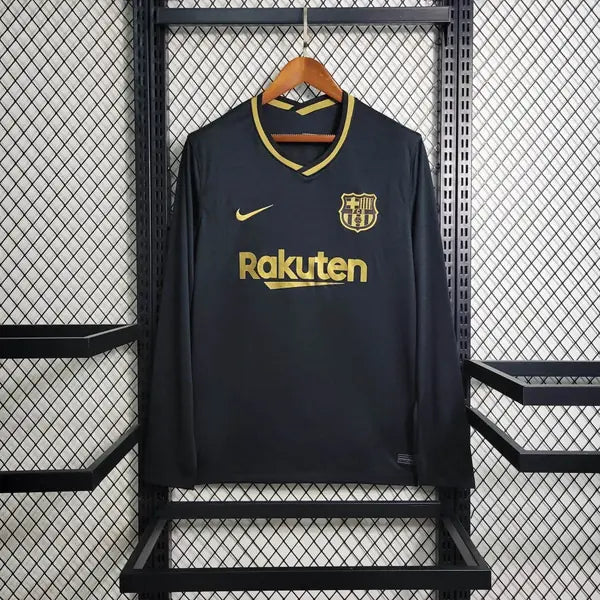 BARCELONA II 20-21 NEGRA MANGA LARGA RETRO HOMBRE