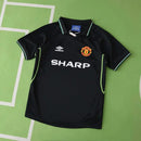 CAMISETA MANCHESTER UNITED NEGRA III 98/99 EQUIPACIÓN PARA NIÑOS (RETRO)