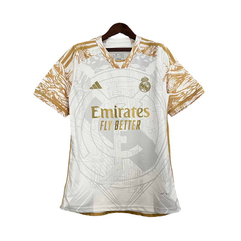 Camiseta-real-madrid-dorada-edición-limitada-2024-25