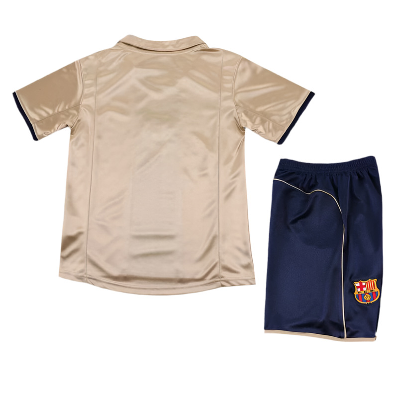 CAMISETA BARCELONA II 01/02 CONJUNTO INFANTIL (RETRO)