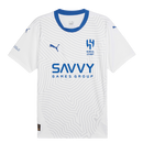 Al-Hilal 20242025 - Camiseta alternativa Al-Hilal - Puma Al-Hilal - Liga Profesional Saudí - Copa del Rey de Campeones - Champions League - Diseño moderno - Detalles únicos - Blanco - Azul - Gris - Gola azul - Escudo del Al-Hilal - Logo de Puma - Identidad del club - Historia del club - Tecnologías innovadoras - Confort - Rendimiento.