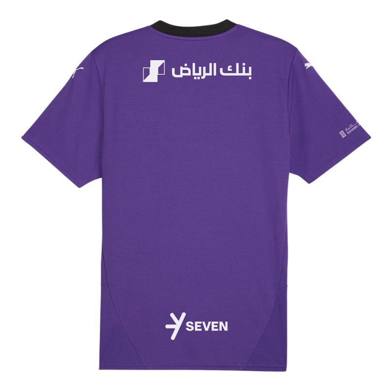 Al-Hilal 20242025 - Camiseta alternativa Al-Hilal - Puma Al-Hilal - Liga Profesional Saudí - Copa del Rey de Campeones - Champions League - Diseño moderno - Detalles únicos - Blanco - Azul - Gris - Gola azul - Escudo del Al-Hilal - Logo de Puma - Identidad del club - Historia del club - Tecnologías innovadoras - Confort - Rendimiento.