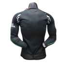 Arsenal-Camiseta-II-24-25-Hombre-Manga Larga-Jugador-Negra-Fútbol-Equipación-Uniforme-Temporada-Clásico-Deportivo-Calidad-Estilo