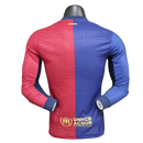 Barcelona-Camiseta-I-24-25-Hombre-Manga Larga-Jugador-Fútbol-Equipación-Uniforme-Temporada-Clásico-Deportivo-Calidad-Estilo 

