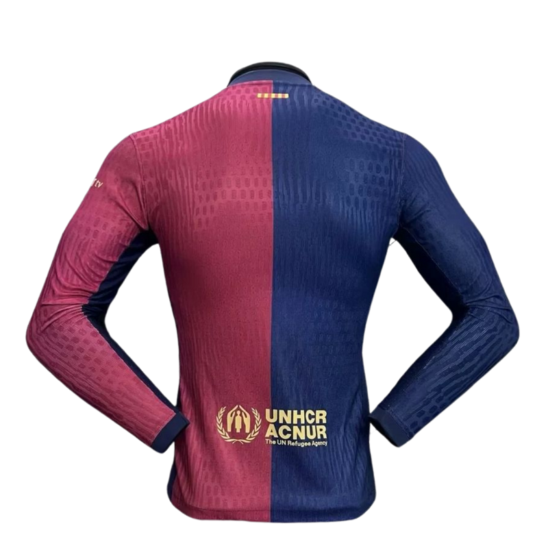 Barcelona I 24/25 hombre manga larga versión jugador - Barcelona - 24/25 - Hombre - Manga larga - Versión jugador - Fútbol - Equipamiento deportivo - Estilo.