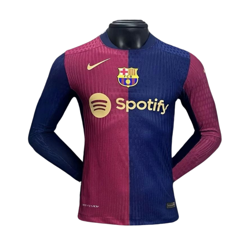 Barcelona I 24/25 hombre manga larga versión jugador - Barcelona - 24/25 - Hombre - Manga larga - Versión jugador - Fútbol - Equipamiento deportivo - Estilo.