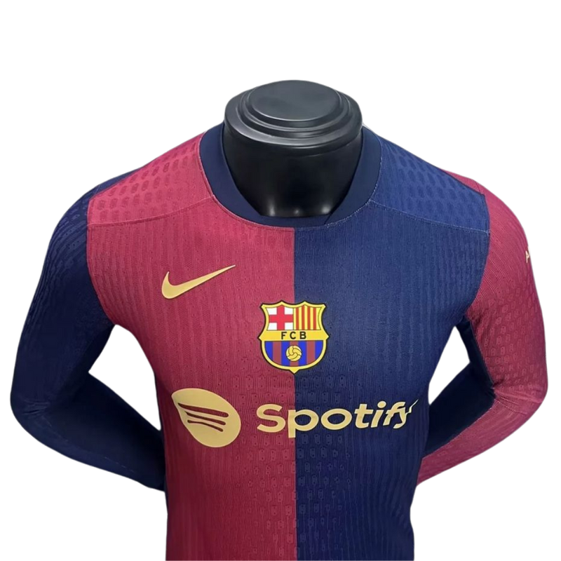 Barcelona I 24/25 hombre manga larga versión jugador - Barcelona - 24/25 - Hombre - Manga larga - Versión jugador - Fútbol - Equipamiento deportivo - Estilo.