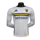 Boca Juniors-Camiseta-II-24-25-Hombre-Manga Larga-Jugador-Blanca-Fútbol-Equipación-Uniforme-Temporada-Clásico-Deportivo-Calidad-Estilo 



