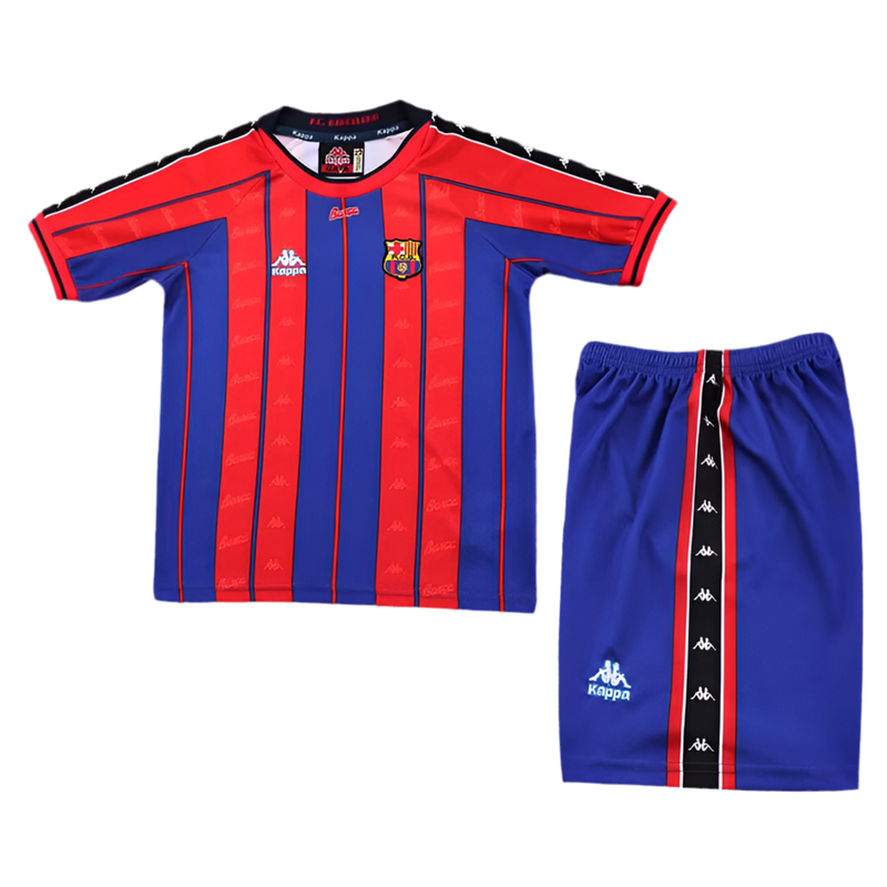 CAMISETA BARCELONA I 97/98 CONJUNTO INFANTIL (RETRO)