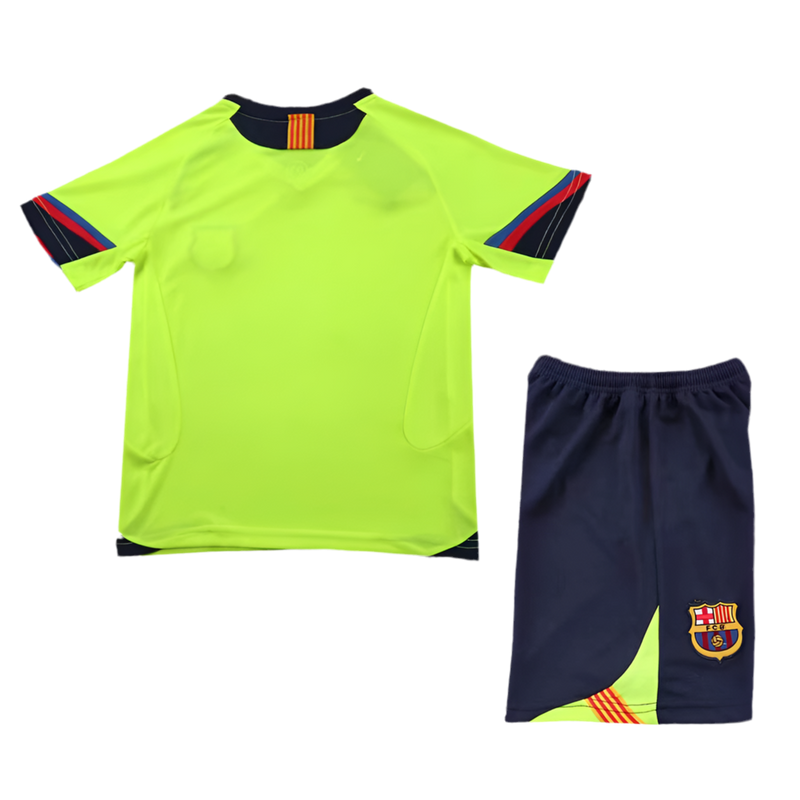 CAMISETA BARCELONA II 05/06 CONJUNTO INFANTIL (RETRO)