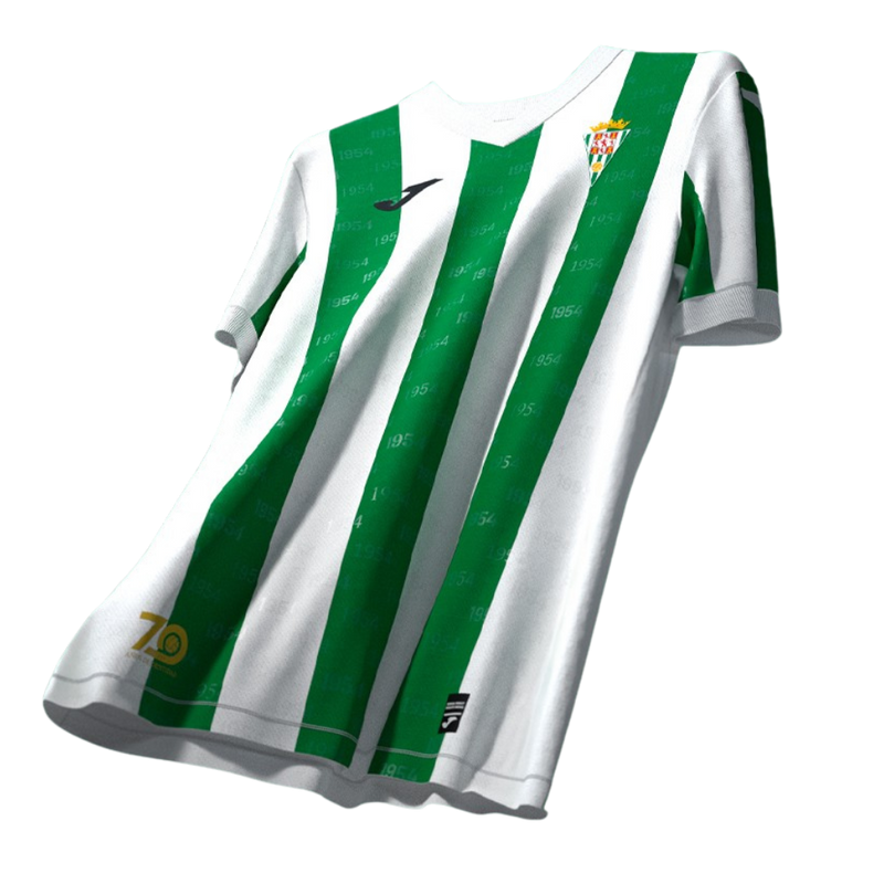 Córdoba CF - Camiseta local - Joma - La Liga 2 - Temporada 2024-2025 - Diseño único - Detalles - Equipación - Fútbol - LaLiga - España - Club - Nueva camiseta - Lanzamiento - Equipamiento deportivo - Fútbol español - Diseño moderno - Tradicional - Clásico - Moderno - Estilo - Rendimiento - Confort - Tecnología - Innovación.