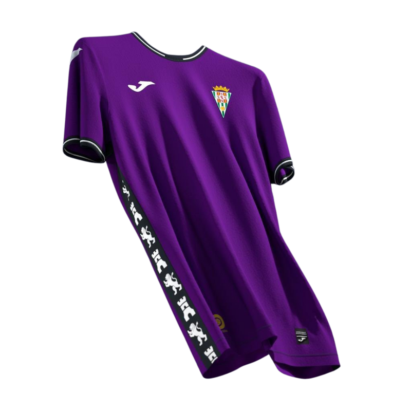 Córdoba CF 2024/2025 - Camiseta visitante Córdoba CF - La Liga 2 - Diseño único - Moderno - Temporada - Fútbol - Identidad del equipo - Estilo - Equipamiento deportivo.