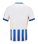 Camiseta Brighton - 2024-25 - Brighton - Fútbol - Premier League - Blanco - Azul - Amarillo - Nike - American Express -  Diseño -  Temporada - Camiseta titular - Club - Estadio - Jugadores - Moda - Estilo - Comprar - Camisetas de fútbol - Venta - Última colección - Moda deportiva -  Danny Welbeck - Kaoru Mitoma - Evan Ferguson - João Pedro -  
