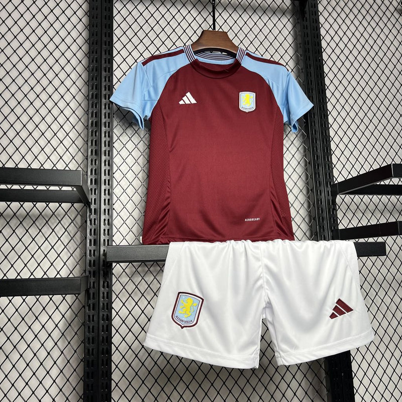 Camiseta Aston Villa I 24/25 conjunto infantil vino - Camiseta - Aston Villa - 24/25 - Conjunto infantil - Vino - Fútbol - Equipamiento deportivo - Niños - Estilo.