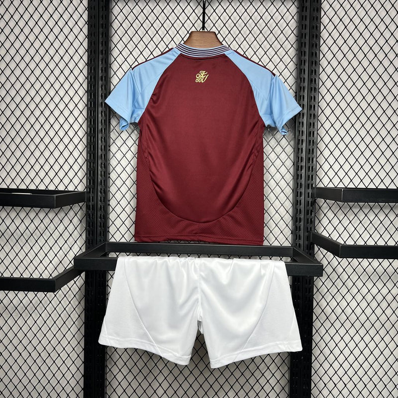 Camiseta Aston Villa I 24/25 conjunto infantil vino - Camiseta - Aston Villa - 24/25 - Conjunto infantil - Vino - Fútbol - Equipamiento deportivo - Niños - Estilo.