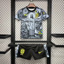 Camiseta Brasil edición especial gray conjunto infantil - Camiseta - Brasil - Edición especial - Gray - Conjunto infantil - Fútbol - Equipamiento deportivo - Niños - Estilo.