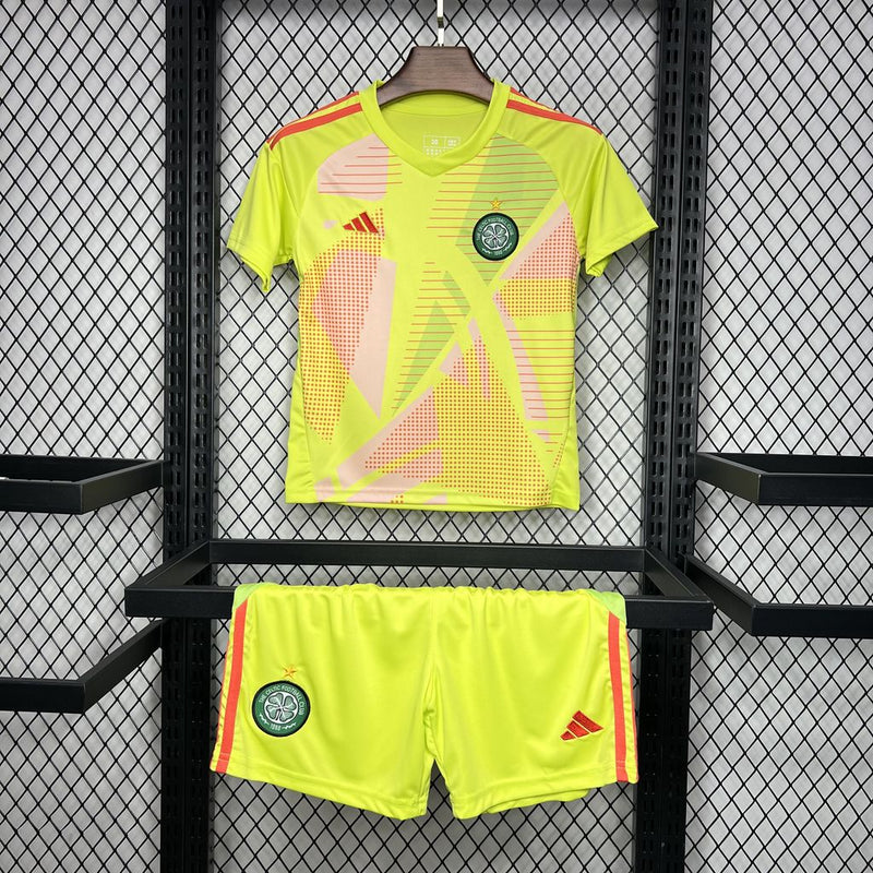 Camiseta Celtic portero 24/25 conjunto infantil amarilla - Camiseta - Celtic - Portero - 24/25 - Conjunto infantil - Amarilla - Fútbol - Equipamiento deportivo - Niños - Estilo.