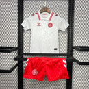 Camiseta Dinamarca II Euro 2024 conjunto infantil blanca - Camiseta - Dinamarca - Euro 2024 - Conjunto infantil - Blanca - Fútbol - Equipamiento deportivo - Niños - Estilo.
