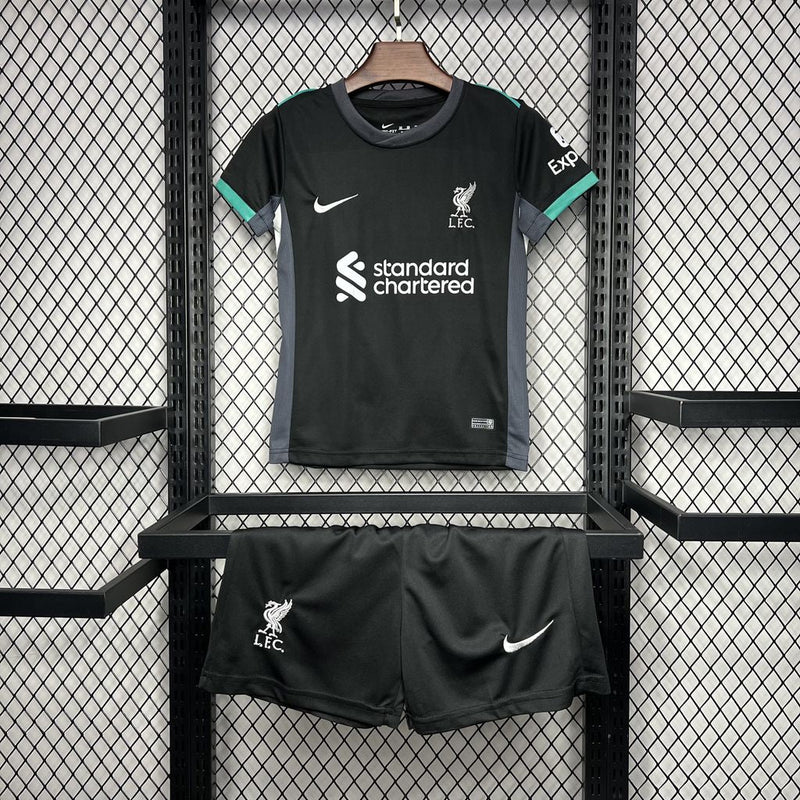 Camiseta Liverpool II 24/25 conjunto infantil negro - Camiseta - Liverpool - 24/25 - Conjunto infantil - Negro - Fútbol - Equipamiento deportivo - Niños - Estilo