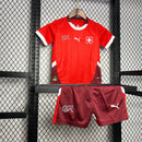 Camiseta Suiza I Euro 2024 conjunto infantil rojo - Camiseta - Suiza - Euro 2024 - Conjunto infantil - Rojo - Fútbol - Equipamiento deportivo - Niños - Estilo.