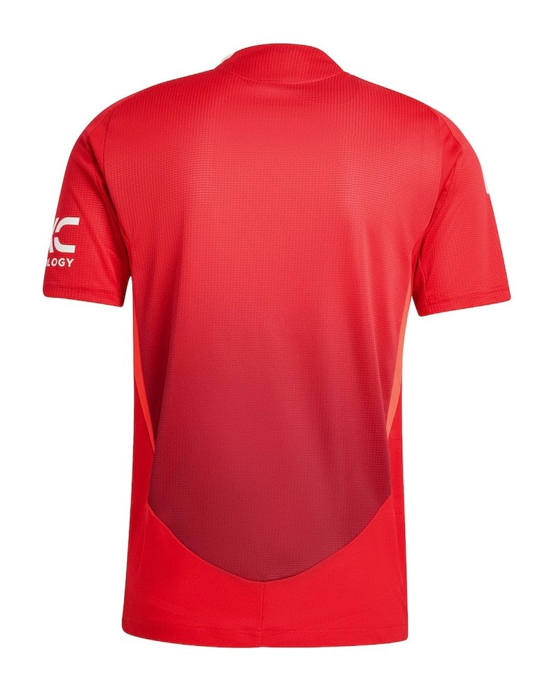 CamisetadefutbolAdidasManchesterUnitedFC24-25-PremierLeague-Casa-2024-25-disenodegradado-rojo-equipamientodefutbol-comprar-comprarahora-compra-camiseta-jersey-futbol-manchester-united