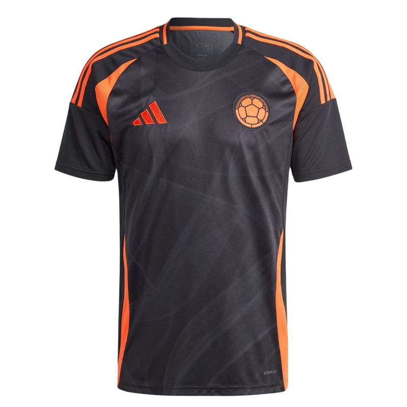 Colombia 2024/2025 - Camiseta Colombia - Uniforme alternativo Colombia - Adidas Colombia - Diseño moderno - Negro - Amarillo - Copa América - Eliminatorias Mundial - Cultura colombiana - Escudo nacional - Gola redonda - Tradición - Tecnologías innovadoras - Confort - Rendimiento.