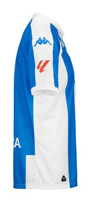 Deportivo de La Coruña 2024/2025 - Camiseta de local Deportivo de La Coruña - La Liga 2 - Diseño clásico - Homenaje a Arsenio Iglesias - Rayas anchas - Azul - Blanco -  Arsenio Iglesias - Volta para nos guiar - Temporada - Fútbol - Estilo - Equipamiento deportivo - Historia del club.