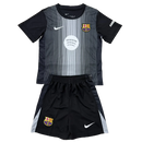 BARCELONA PORTERO III 25/26 NEGRA  EQUIPACIÓN PARA NIÑOS