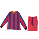 BARCELONA I 10/11 EQUIPACIÓN PARA NIÑOS RETRO MANGA LARGA HOMBRE