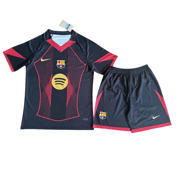 BARCELONA NEGRA Y ROJA 25/26 CONJUNTO INFANTIL