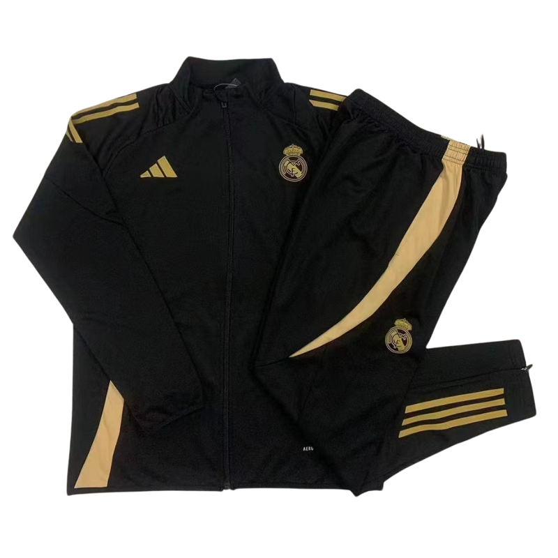 CONJUNTO LARGO REAL MADRID NEGRO 24/25 HOMBRE