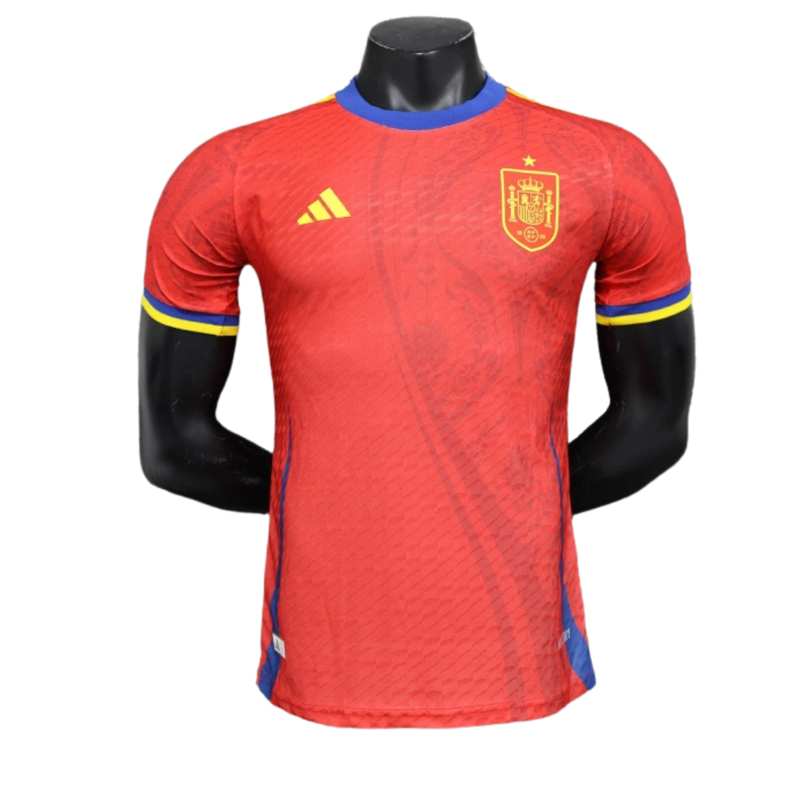 España-Camiseta-Edición Especial-Hombre-Jugador-Fútbol-Equipación-Uniforme-Temporada-Clásico-Deportivo-Calidad-Estilo