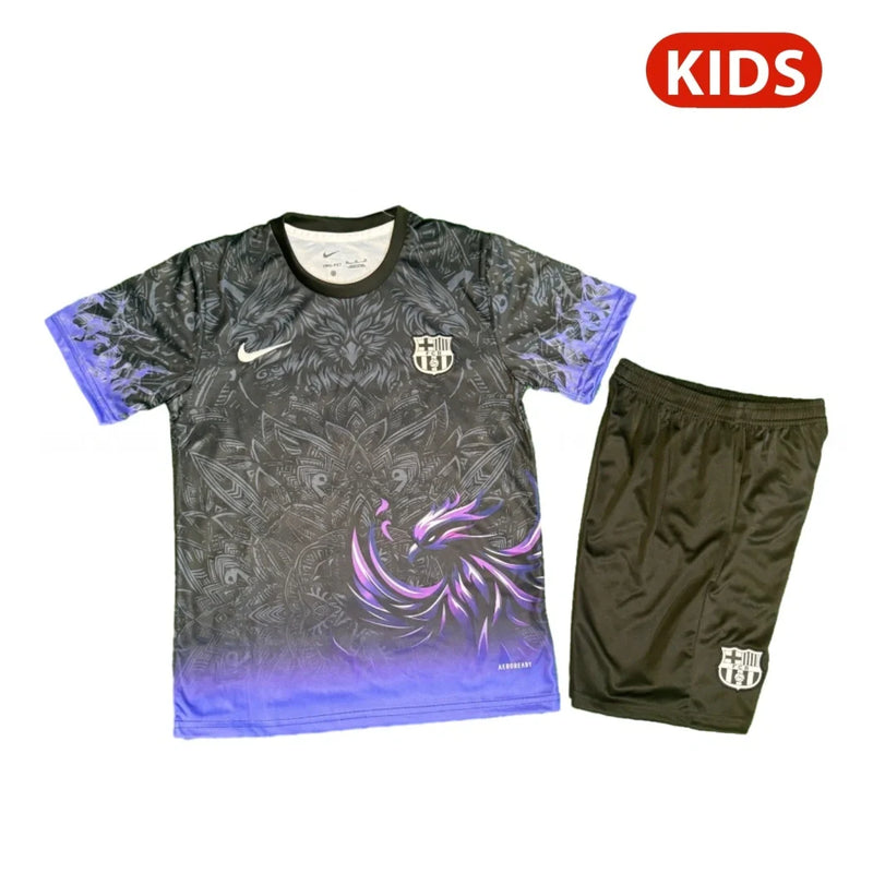 BARCELONA 25/26 EDICIÓN ESPECIAL NEGRA CONJUNTO INFANTIL