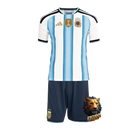 ARGENTINA I 2026 MUNDIAL CON PARCHE EQUIPACIÓN PARA NIÑOS