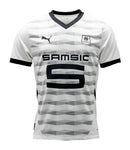Blanca-Stade Rennais - 2024-2025 - Rennes - Fútbol - Ligue 1 - Copa de Francia - Puma -  Diseño -  Temporada - Camiseta suplente - Club - Estadio - Jugadores - Moda - Estilo - Comprar - Camisetas de fútbol - Venta - Última colección - Moda deportiva - Negro - Rojo - Moderno
