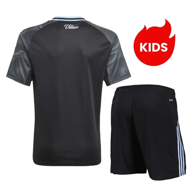 CAMISETA ASTON VILLA II 25/26 CONJUNTO INFANTIL