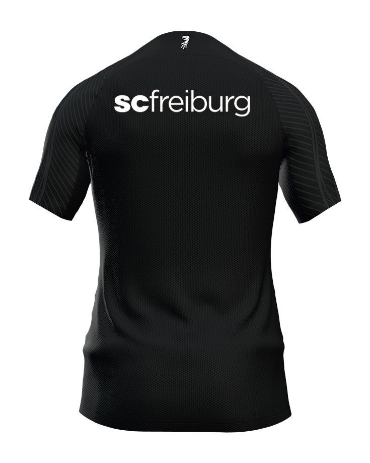 SC Freiburg - 2024/2025 - Camiseta Freiburg - Uniforme alternativo Freiburg - Nike Freiburg - Diseño moderno - Negro - Blanco - Bundesliga - Copa de Alemania - Escudo del club - Logo de Nike - Tecnologías innovadoras - Confort - Rendimiento - Monograma - Águila - Patrocinadores.