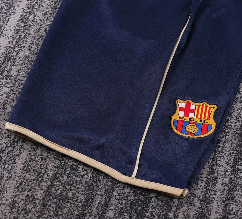 CAMISETA BARCELONA II 01/02 CONJUNTO INFANTIL (RETRO)