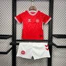 CAMISETA DINAMARCA I EURO 2024 EQUIPACIÓN PARA NIÑOS