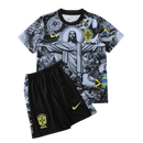 CAMISETA BRASIL EDICIÓN ESPECIAL GRAY EQUIPACIÓN PARA NIÑOS