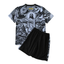 CAMISETA BRASIL EDICIÓN ESPECIAL GRAY EQUIPACIÓN PARA NIÑOS