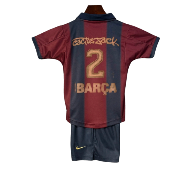 BARCELONA X TRAVIS SCOTT CACTUS JACK CONJUNTO INFANTIL RETRO