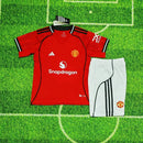 CAMISETA MANCHESTER UNITED I 25/26 CONJUNTO INFANTIL