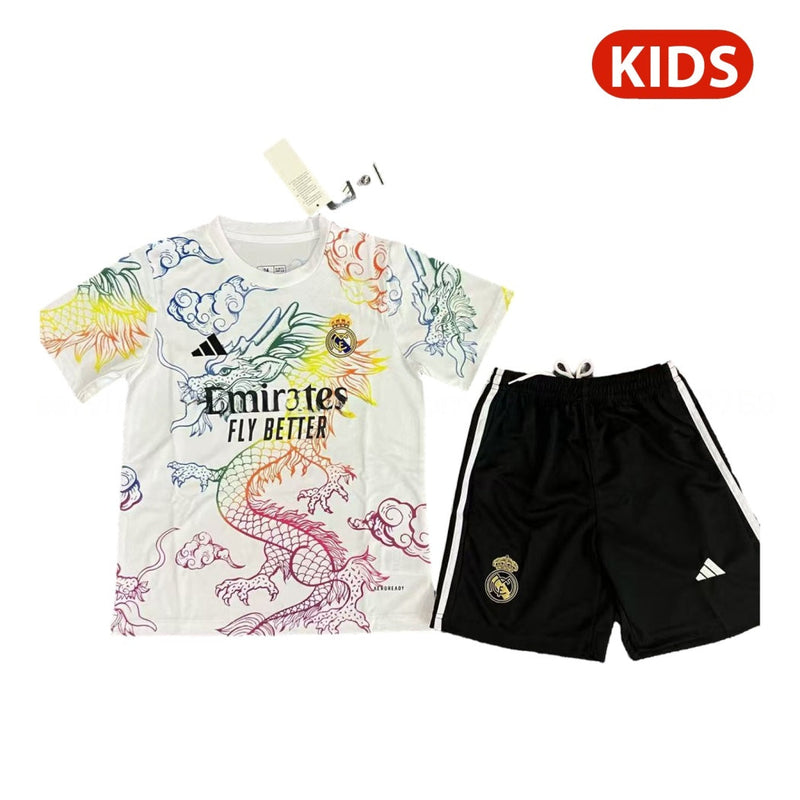 REAL MADRID DRAGÓN BLANCA 25/26 CONJUNTO INFANTIL