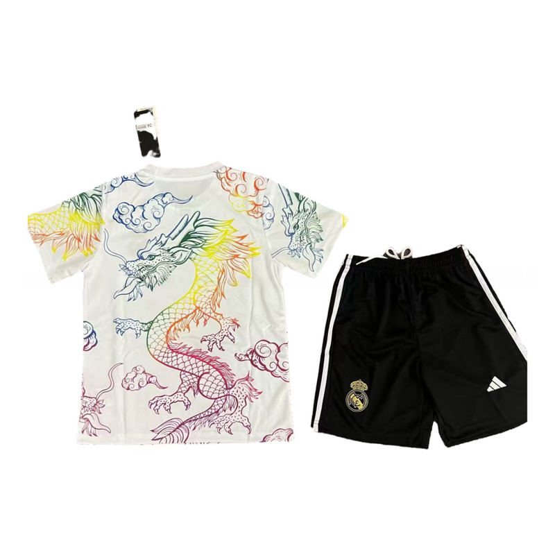 REAL MADRID DRAGÓN BLANCA 25/26 CONJUNTO INFANTIL