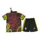 REAL MADRID DRAGÓN NEGRA Y ROJA 25/26 CONJUNTO INFANTIL