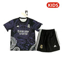 REAL MADRID DRAGÓN NEGRA Y MORADO 25/26 CONJUNTO INFANTIL