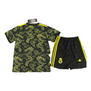 REAL MADRID DRAGÓN NEGRA Y AMARILLA 25/26 EQUIPACIÓN PARA NIÑOS