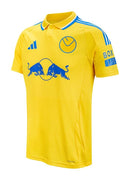 Leeds United 2024/2025 - Camiseta de visitante Leeds United - EQT Yellow - Diseño retro - Emblema clásico - Championship - Década de 1970 - Fútbol - Equipamiento deportivo - Temporada - Estilo.