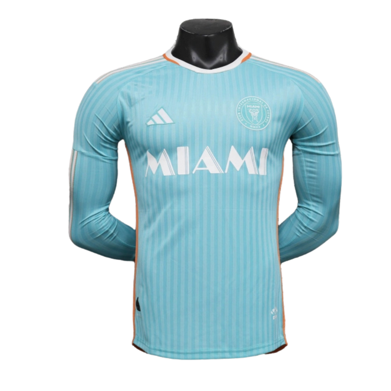 Miami-Camiseta-II-24-25-Hombre-Manga Larga-Jugador-Azul-Fútbol-Equipación-Uniforme-Temporada-Clásico-Deportivo-Calidad-Estilo 






